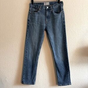 Everlane High Rise Medium Wash Blue Slim Straight Jean Womens Size 25